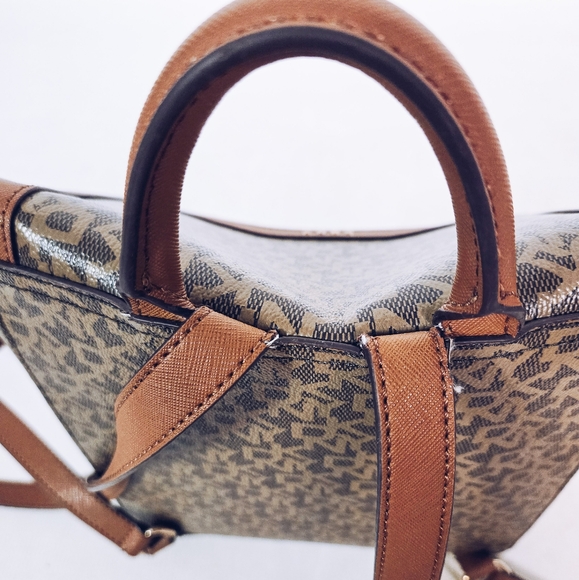 DKNY Logo Faux Leather Backpack - Picture 7 of 15